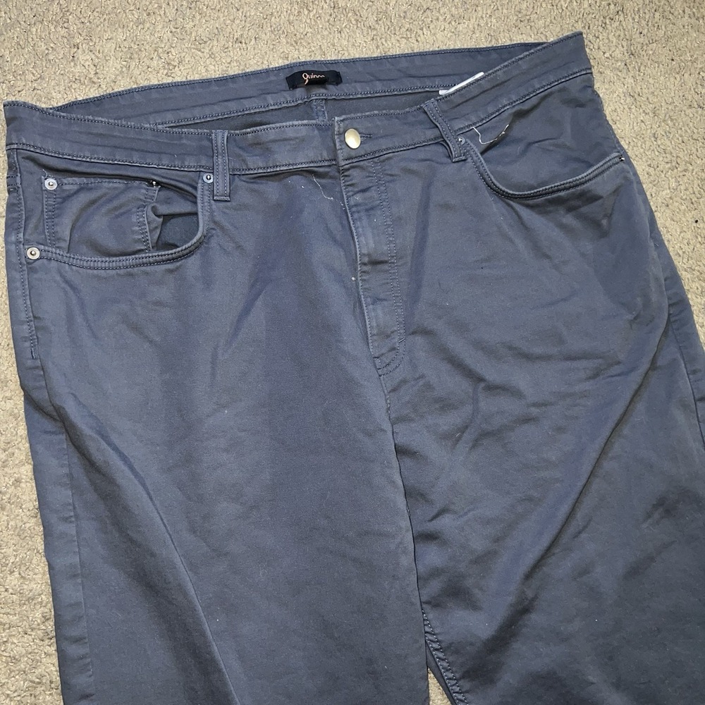 Quince Comfort Stretch Traveler 5-Pocket Pants - Straight Deep Navy 40X30